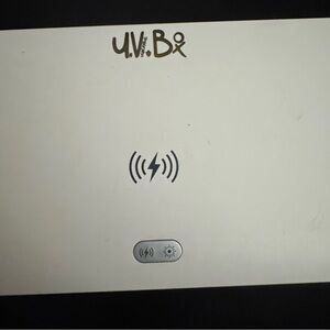 White Wireless Charging iPhone and phone disinfecting station